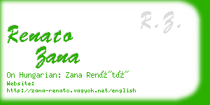 renato zana business card